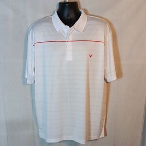 Callaway V Opti-Dri Men's White Polo Golf Shirt